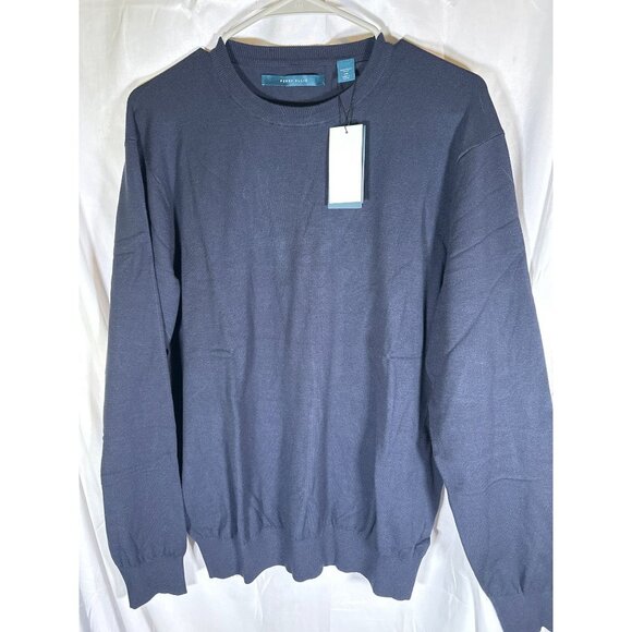 Perry Ellis Mens Tech Knit Pullover Sweater, Deep Sapphire, Size L, NWT - Picture 1 of 4
